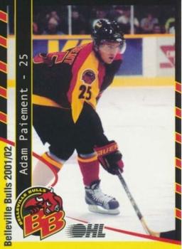2001-02 Belleville Bulls (OHL) #14 Adam Paiement Front