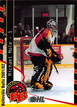 2001-02 Belleville Bulls (OHL) Update #NNO Michael Mole Front