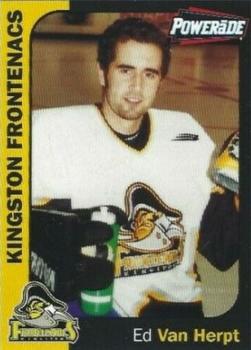 2001-02 Powerade Kingston Frontenacs (OHL) #NNO Ed Van Herpt Front