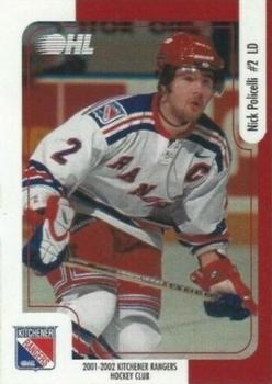 2001-02 Canada Trust Kitchener Rangers (OHL) #NNO Nick Policelli Front