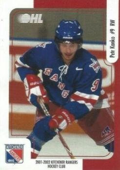 2001-02 Canada Trust Kitchener Rangers (OHL) #NNO Petr Kanko Front