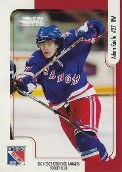 2001-02 Canada Trust Kitchener Rangers (OHL) #NNO Adam Keefe Front
