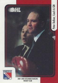 2001-02 Canada Trust Kitchener Rangers (OHL) #NNO Peter DeBoer Front