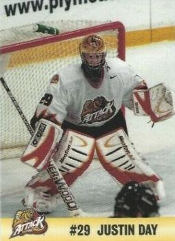 2001-02 Owen Sound Attack (OHL) #NNO Justin Day Front