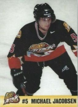 2001-02 Owen Sound Attack (OHL) #NNO Michael Jacobsen Front