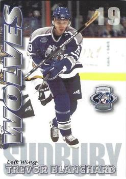 2001-02 Action Sudbury Wolves (OHL) #NNO Trevor Blanchard Front