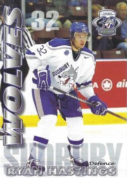 2001-02 Action Sudbury Wolves (OHL) #NNO Ryan Hastings Front