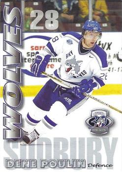 2001-02 Action Sudbury Wolves (OHL) #NNO Dene Poulin Front