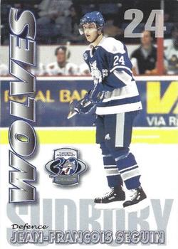 2001-02 Action Sudbury Wolves (OHL) #NNO J.F. Seguin Front