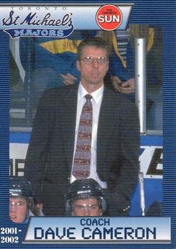2001-02 Toronto Sun Toronto St. Michael's Majors (OHL) #NNO Dave Cameron Front