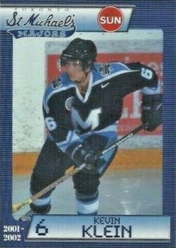 2001-02 Toronto Sun Toronto St. Michael's Majors (OHL) #NNO Kevin Klein Front