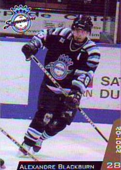 2001-02 Chicoutimi Sagueneens (QMJHL) #10 Alexandre Blackburn Front