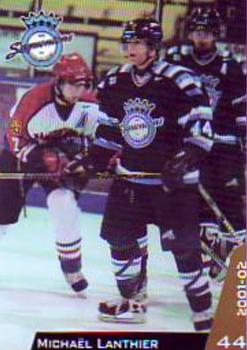 2001-02 Chicoutimi Sagueneens (QMJHL) #15 Michael Lanthier Front