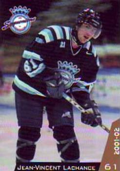2001-02 Chicoutimi Sagueneens (QMJHL) #19 Jean-Vincent Lachance Front
