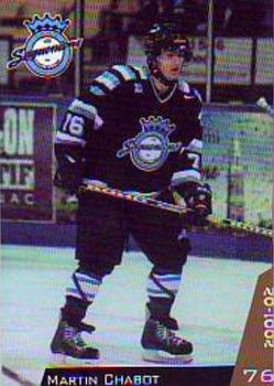 2001-02 Chicoutimi Sagueneens (QMJHL) #20 Martin Chabot Front