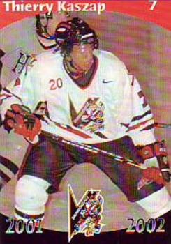 2001-02 Drummondville Voltigeurs (QMJHL) #5 Thierry Kaszap Front