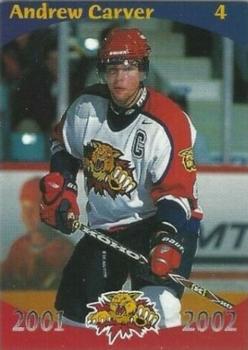 2001-02 Moncton Wildcats (QMJHL) #2 Andrew Carver Front