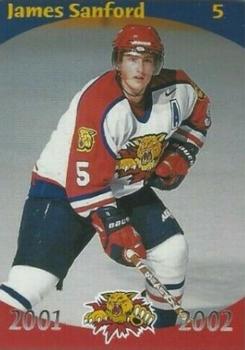2001-02 Moncton Wildcats (QMJHL) #3 James Sanford Front