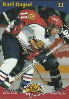 2001-02 Moncton Wildcats (QMJHL) #7 Karl Gagne Front