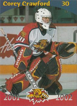 2001-02 Moncton Wildcats (QMJHL) #18 Corey Crawford Front