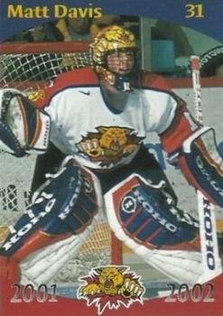 2001-02 Moncton Wildcats (QMJHL) #19 Matthew Davis Front
