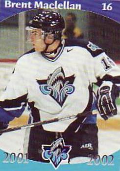 2001-02 Rimouski Oceanic (QMJHL) #8 Brent MacLellan Front