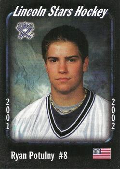 2001-02 Blueline Booster Club Lincoln Stars (USHL) #19 Ryan Potulny Front