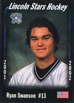2001-02 Blueline Booster Club Lincoln Stars (USHL) #22 Ryan Swanson Front