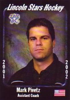 2001-02 Blueline Booster Club Lincoln Stars (USHL) #26 Mark Pivetz Front