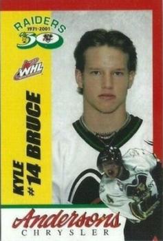 2001-02 Prince Albert Raiders (WHL) #NNO Kyle Bruce Front
