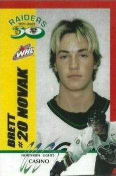 2001-02 Prince Albert Raiders (WHL) #NNO Brett Novak Front