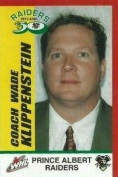 2001-02 Prince Albert Raiders (WHL) #NNO Wade Klippenstein Front