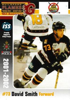 2001-02 Scania Guildford Flames (BNL) #17 David Smith Front