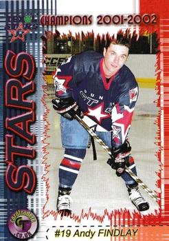 2001-02 Cardtraders Dundee Stars (EIHL) #9 Andrew Finlay Front