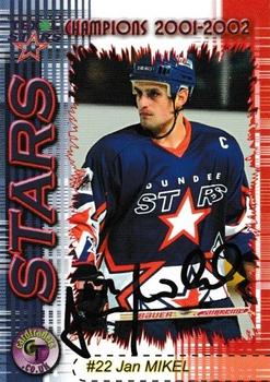 2001-02 Cardtraders Dundee Stars (EIHL) #10 Jan Mikel Front