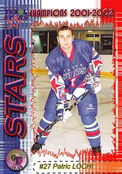 2001-02 Cardtraders Dundee Stars (EIHL) #14 Patric Lochi Front