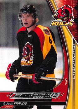 2003-04 Extreme Belleville Bulls (OHL) #NNO Josh Francis Front