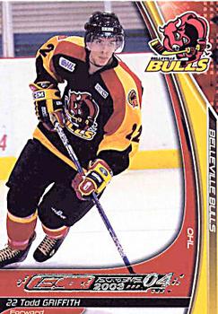 2003-04 Extreme Belleville Bulls (OHL) #NNO Todd Griffith Front