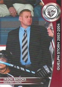 2003-04 M&T Printing Guelph Storm (OHL) #24 Jason Brooks Front