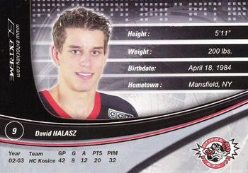 2003-04 Extreme Ottawa 67's (OHL) #NNO David Halasz Back