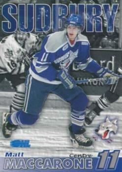 2003-04 Action Sudbury Wolves (OHL) #NNO Matt Maccarone Front