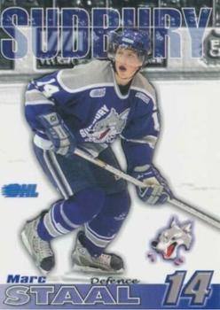 2003-04 Action Sudbury Wolves (OHL) #NNO Marc Staal Front