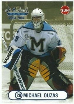 2003-04 Toronto Sun Toronto St. Michael's Majors (OHL) #NNO Michael Ouzas Front