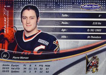 2003-04 Extreme Drummondville Voltigeurs (QMJHL) #17 Pierre Morvan Back