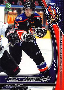 2003-04 Extreme Gatineau Olympiques (QMJHL) #NNO Vincent Duriau Front