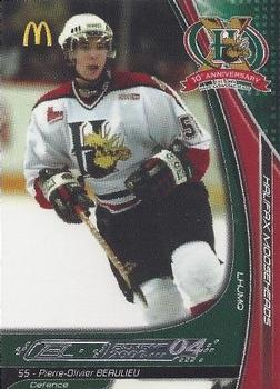 2003-04 Extreme Halifax Mooseheads (QMJHL) #NNO Pierre-Olivier Beaulieu Front
