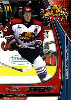 2003-04 Extreme Moncton Wildcats (QMJHL) #NNO James Sanford Front