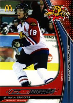 2003-04 Extreme Moncton Wildcats (QMJHL) #NNO Nathan Saunders Front