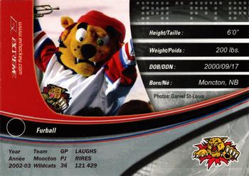 2003-04 Extreme Moncton Wildcats (QMJHL) #NNO Furball Back