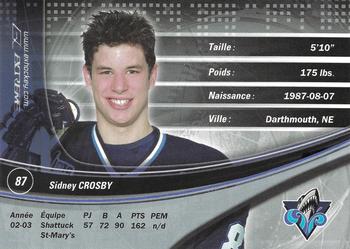 2003-04 Extreme Rimouski Oceanic (QMJHL) #24 Sidney Crosby Back